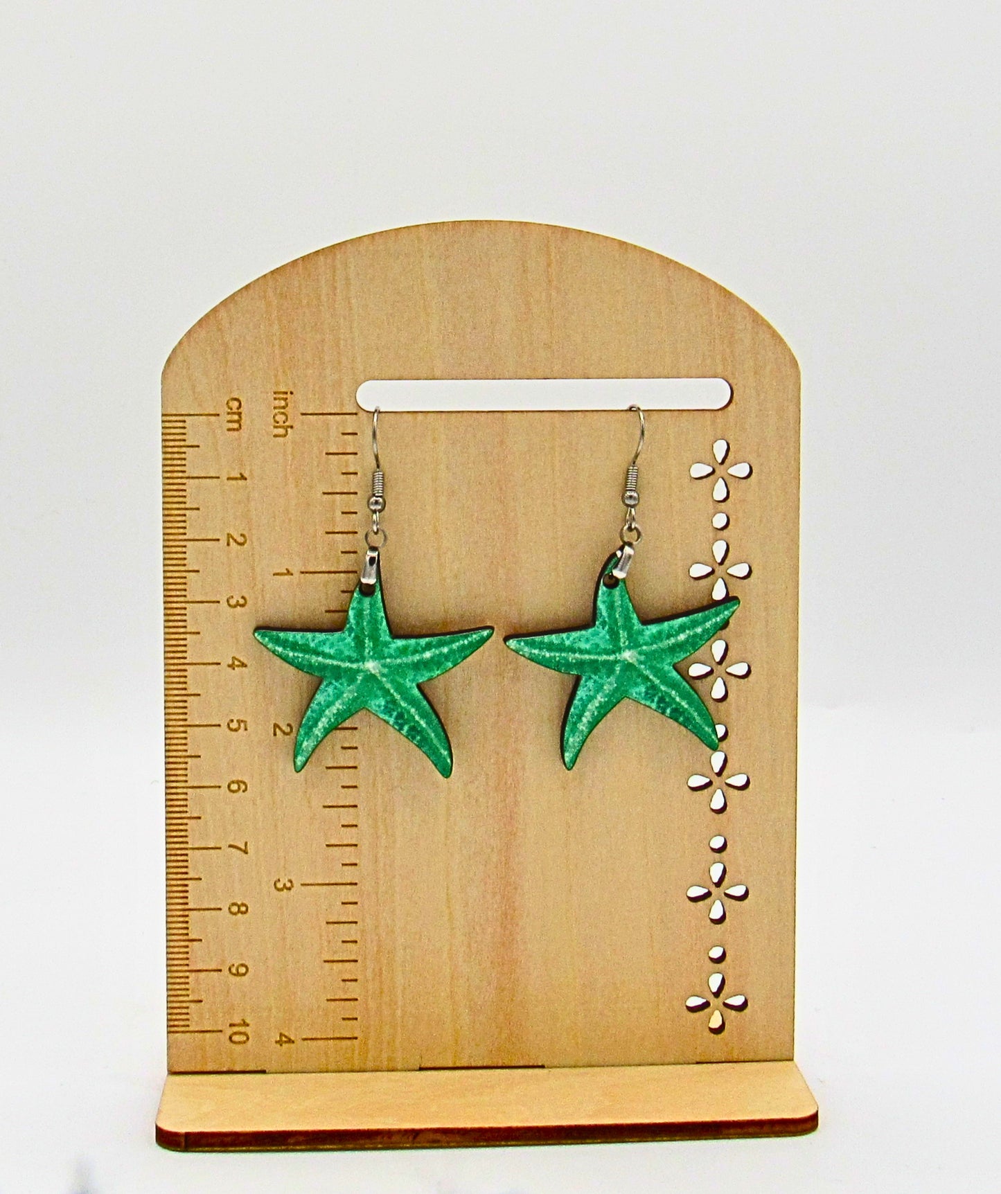 MDF-Starfish Shaped Sublimated Earrings 1.5 inch