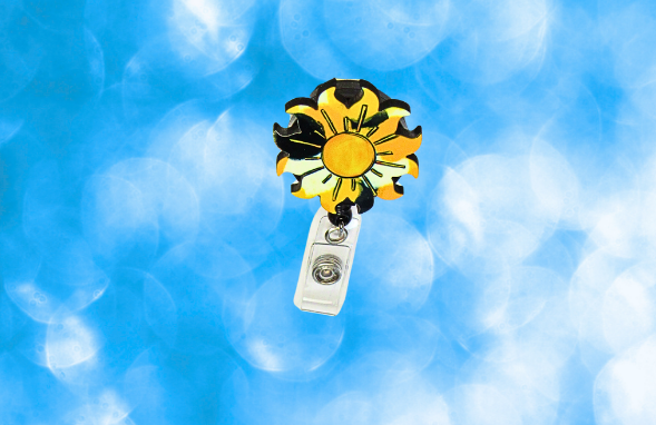 MDF-Sun Shaped Sublimated Badge Reel