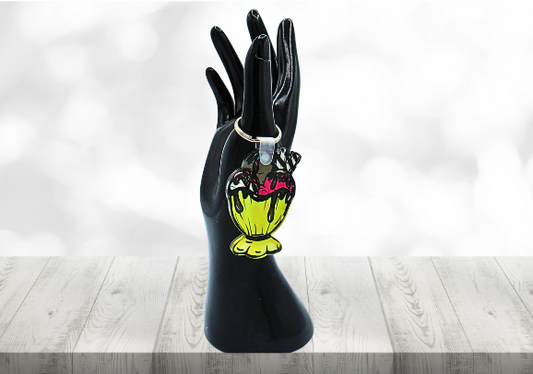 Acrylic- Ice Cream Sundae Shaped Sublimated Keychain