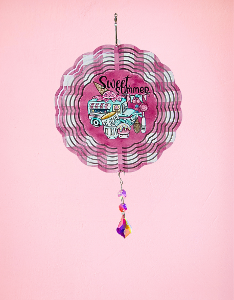 8 inch Sublimated Wind Spinner Summer