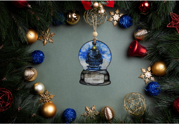 Snowglobe Shaped Sublimated Ornament