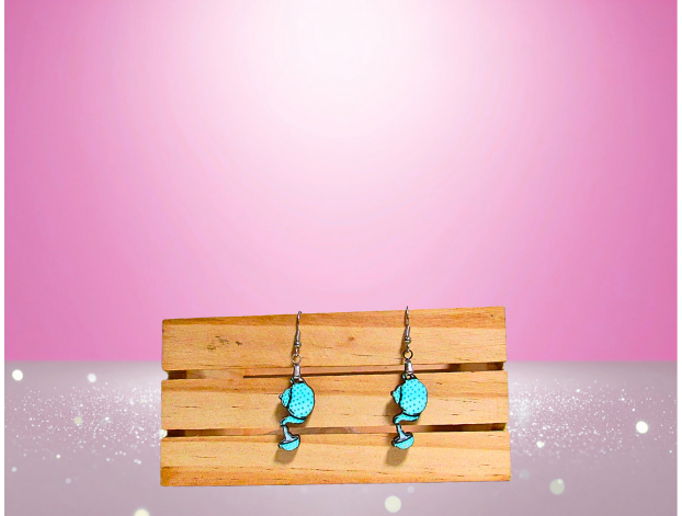 MDF-Teapot Shaped Sublimated Earrings 1 inch