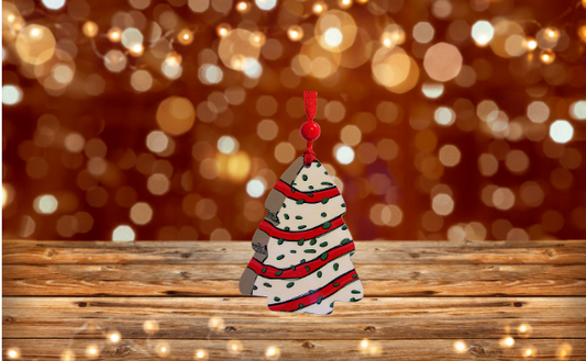 Tree Shaped Sublimated Ornament