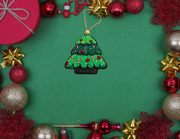 MDF Tree Shaped Sublimated Ornament