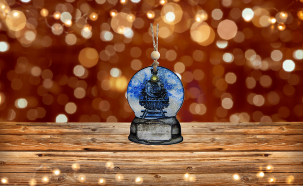 Snowglobe Shaped Sublimated Ornament
