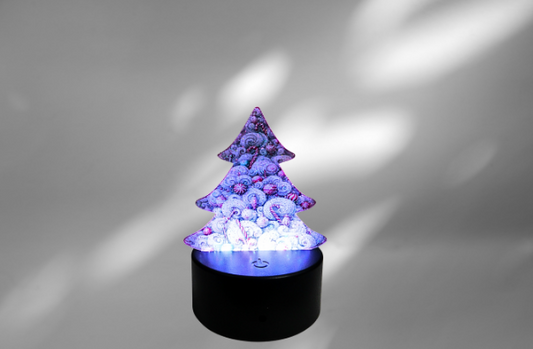 Glitter Acrylic Tree Shaped Sublimated Light
