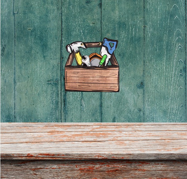 Toolbox Shaped Sublimated Door Hanger