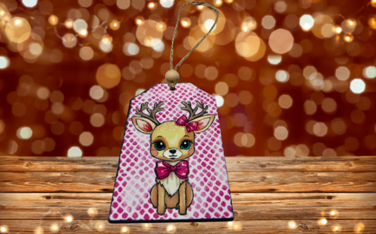 MDF- Tag Shaped Sublimated Ornament