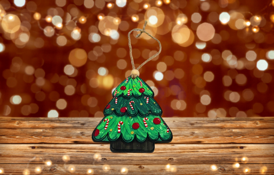 MDF Tree Shaped Sublimated Ornament