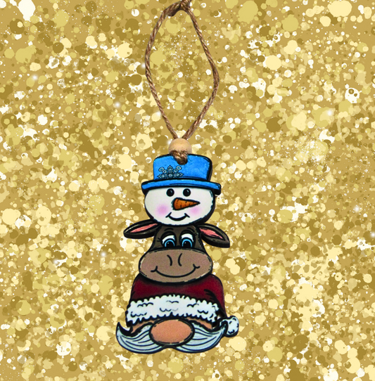 MDF- Christmas Trio Shaped Sublimated Ornament