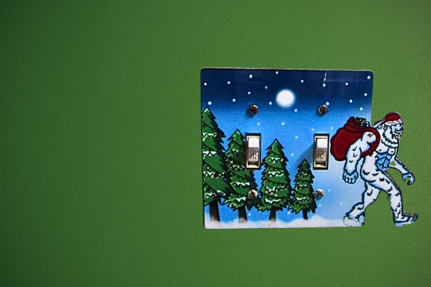 Yeti Double Shaped Sublimated Light Switch Cover