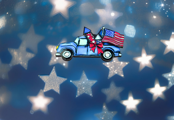 Pickup Truck Shaped Sublimated Refrigerator Magnet