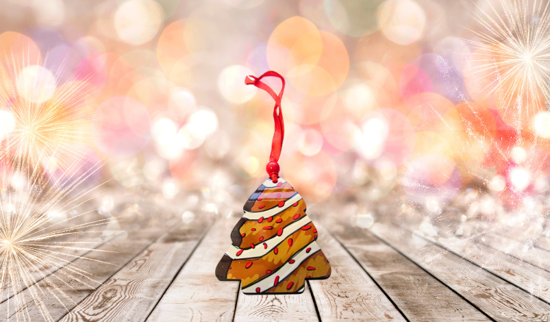 Tree Shaped Sublimated Ornament