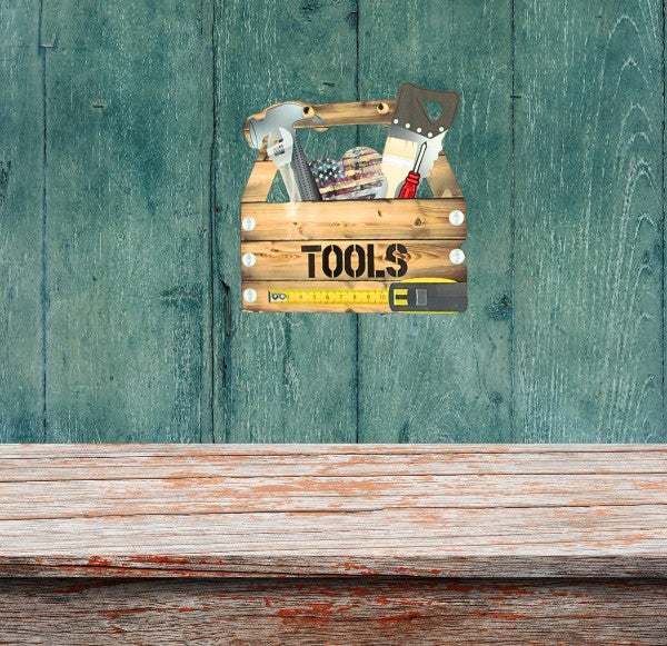 Toolbox Shaped Sublimated Door Hanger