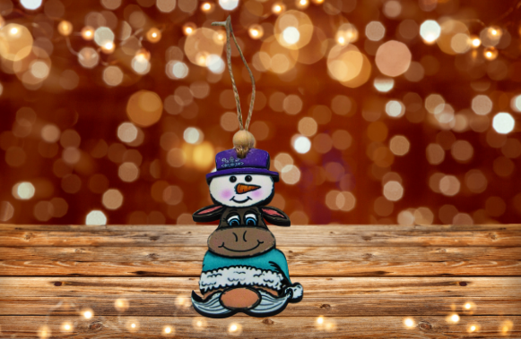 MDF- Christmas Trio Shaped Sublimated Ornament