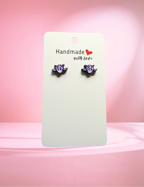 MDF- Sea Turtle Shaped Sublimated Stud Earrings