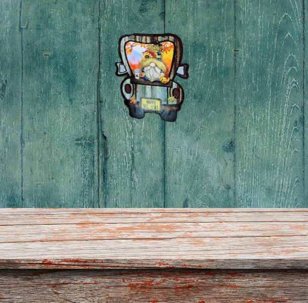 Truck Shaped Sublimated Door Hanger