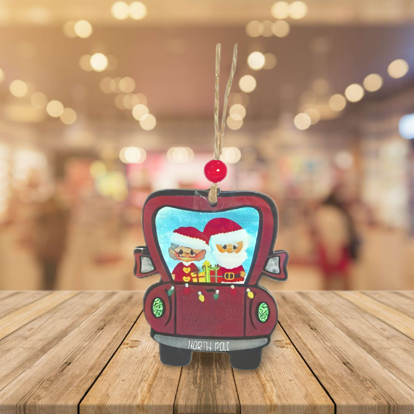 Truck Shaped Sublimated Ornament