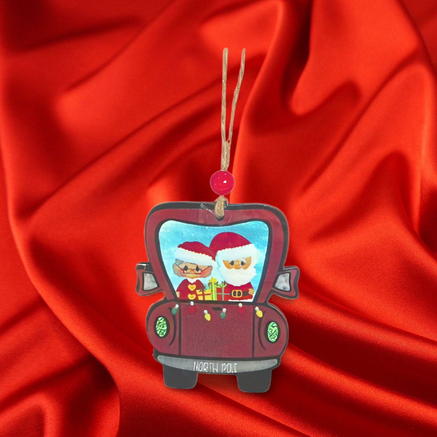 Truck Shaped Sublimated Ornament