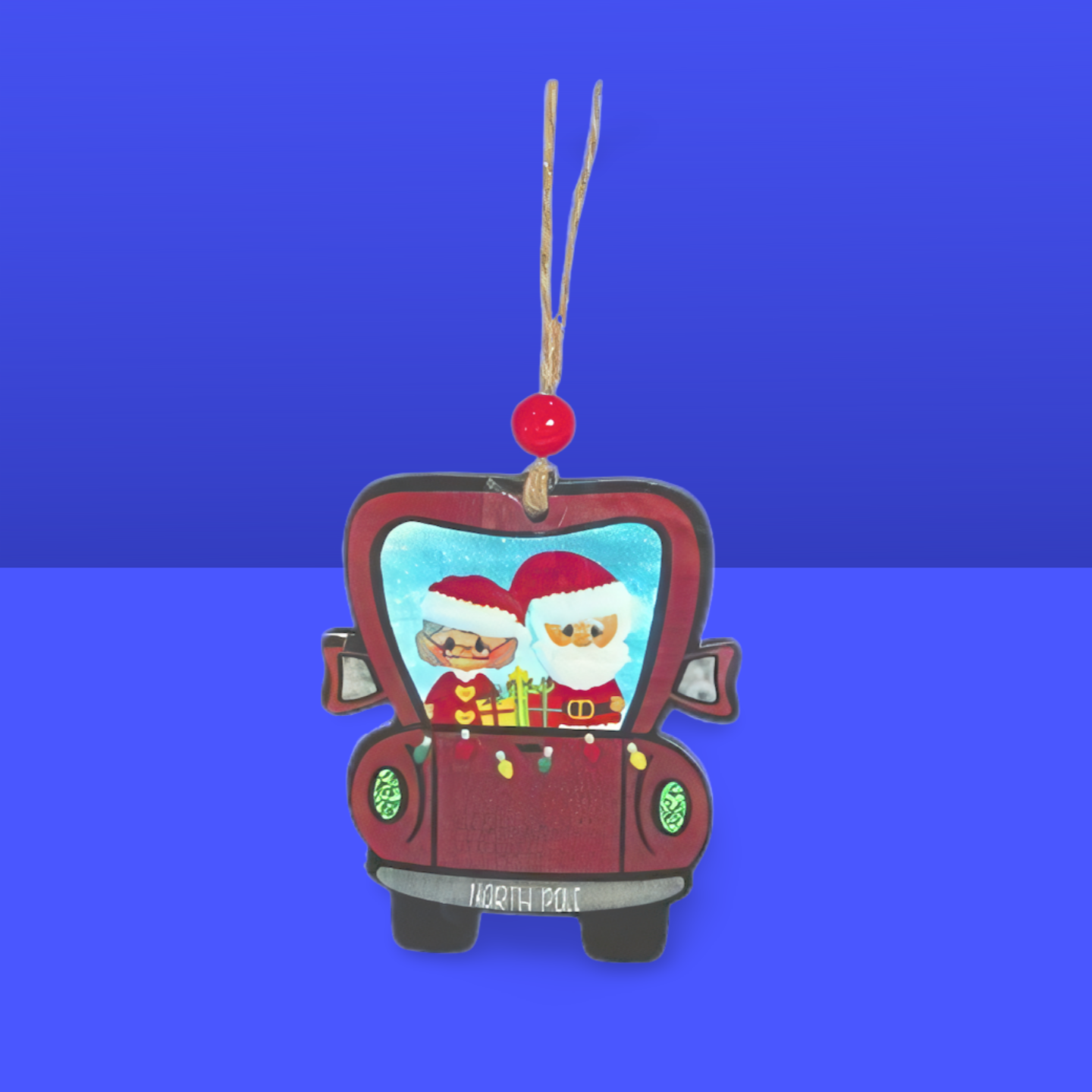 Truck Shaped Sublimated Ornament