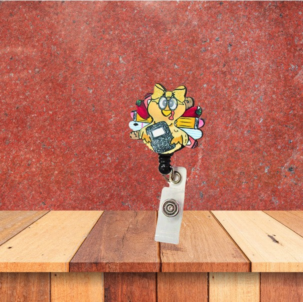 Turkey Shaped Sublimated Badge Reel