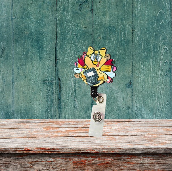 Turkey Shaped Sublimated Badge Reel