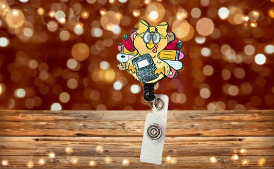 Turkey Shaped Sublimated Badge Reel