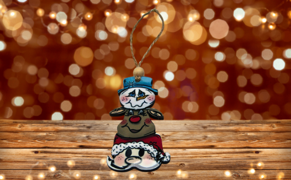 MDF- Christmas Trio Shaped Sublimated Ornament