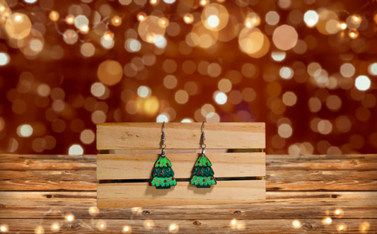 MDF-Chubby Tree Shaped Sublimated Earrings 1 inch