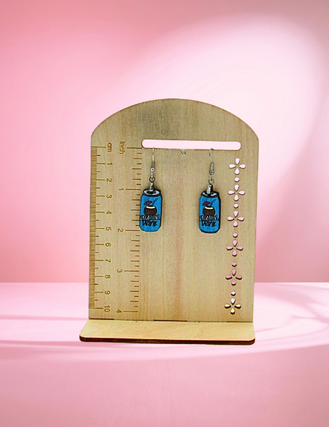 MDF-Soda Can Shaped Sublimated Earrings 1 inch