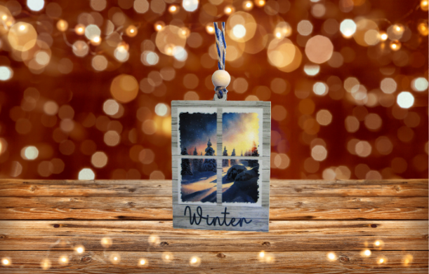 Window Shaped Sublimated Ornament