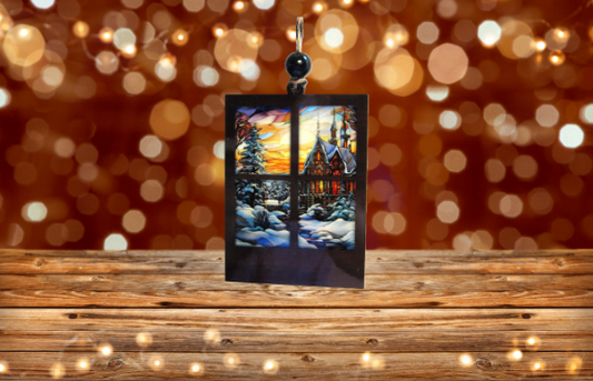 Window Shaped Sublimated Ornament