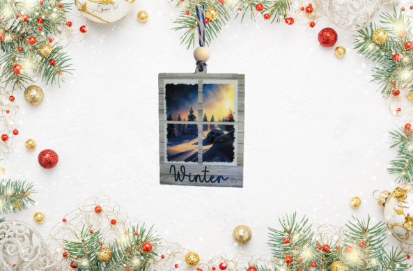 Window Shaped Sublimated Ornament