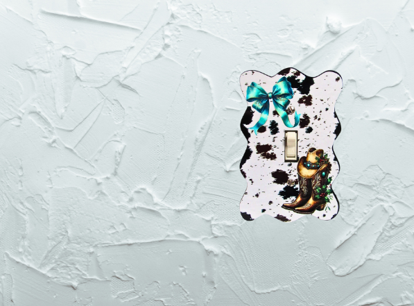 Wavy Edge Shaped Sublimated  Switch Plate Cover