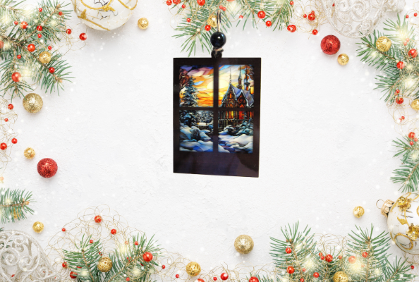 Window Shaped Sublimated Ornament