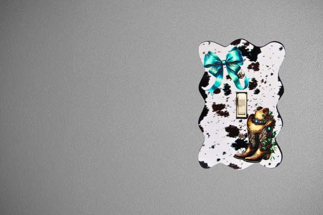 Wavy Edge Shaped Sublimated  Switch Plate Cover