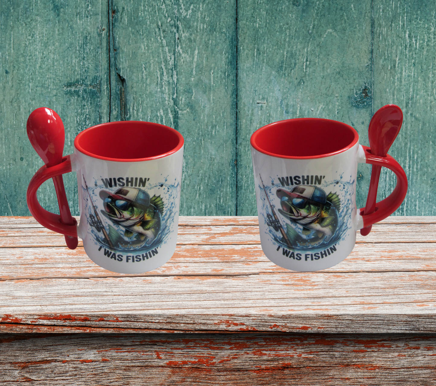 11 oz. Colored Sublimated Mug with Spoon