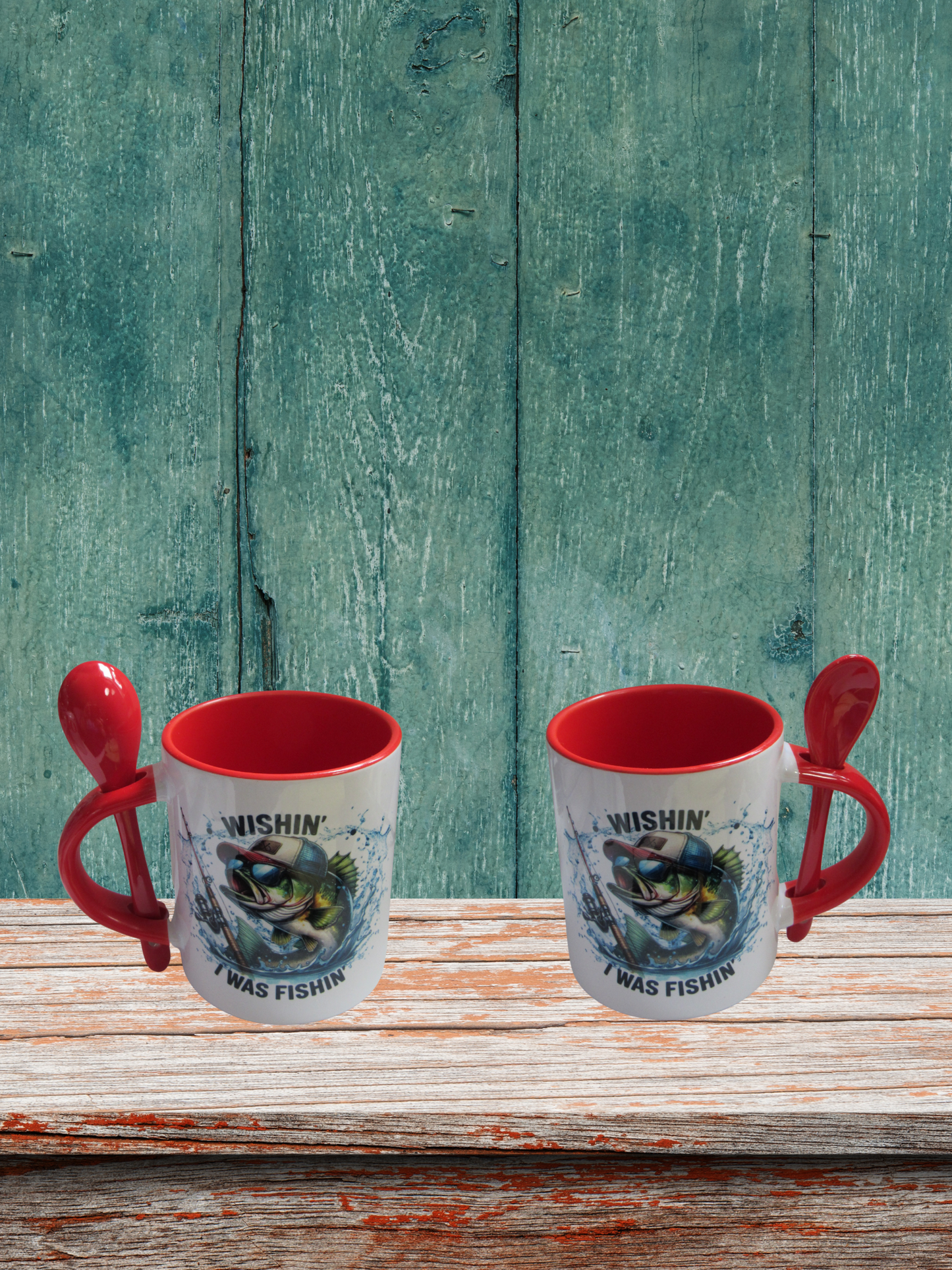 11 oz. Colored Sublimated Mug with Spoon