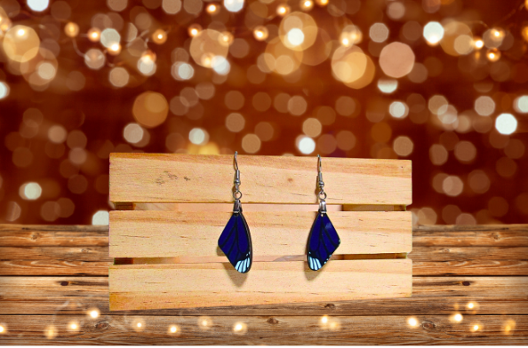 MDF-Wing Shaped Sublimated Earrings 1 inch