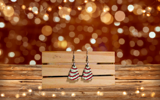 MDF-Chubby Tree Shaped Sublimated Earrings 1 inch