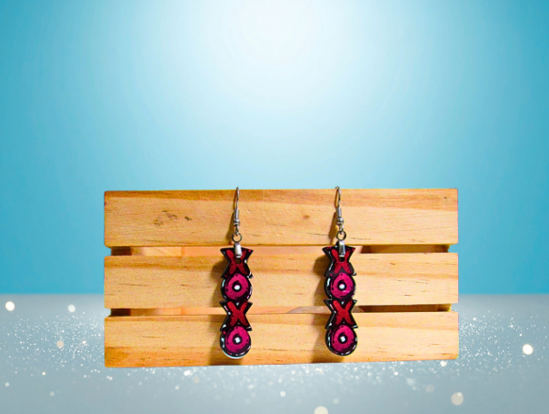 MDF-XOXO  Shaped Sublimated Earrings 1.5 inch