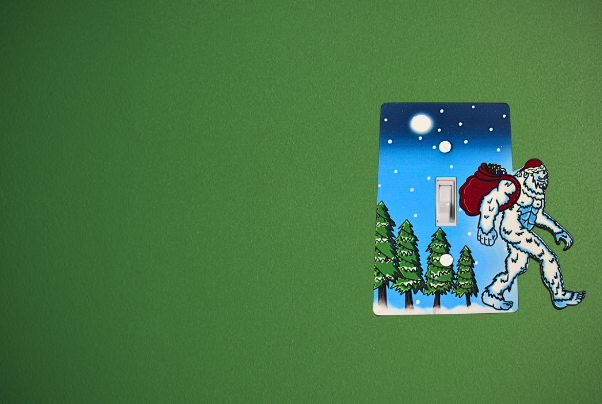 Yeti Shaped Sublimated Light Switch Cover