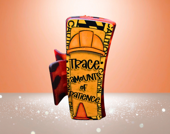 MDF-Large Sublimated Hair Claw Clip