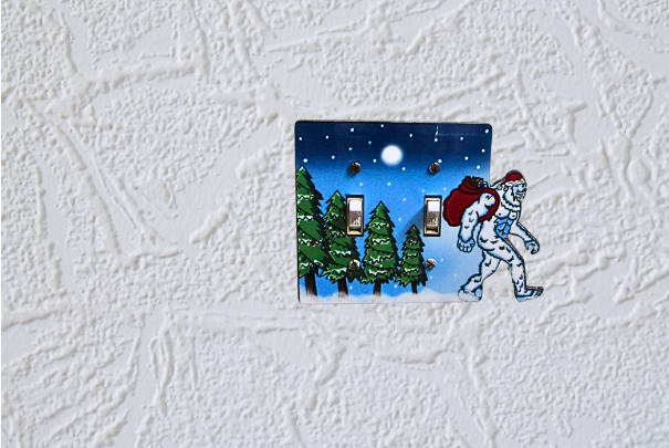 Yeti Double Shaped Sublimated Light Switch Cover