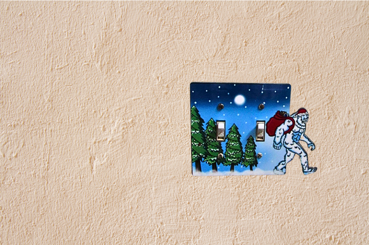 Yeti Double Shaped Sublimated Light Switch Cover